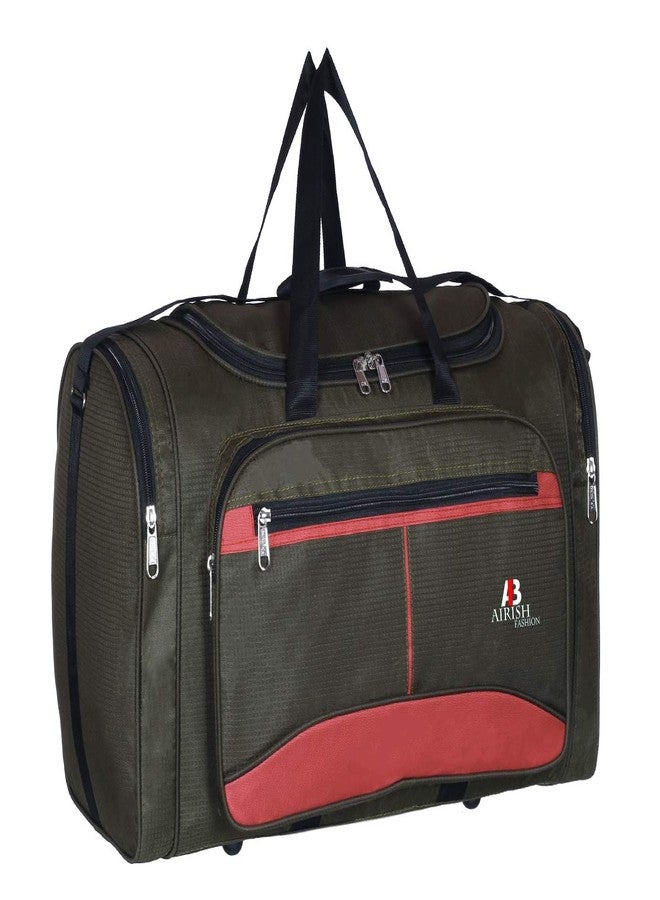 Airish Lightweight Heavy Duty Fabric Travel Luggage Duffel Bag (Green,50 litres) 22Inch - Image 3